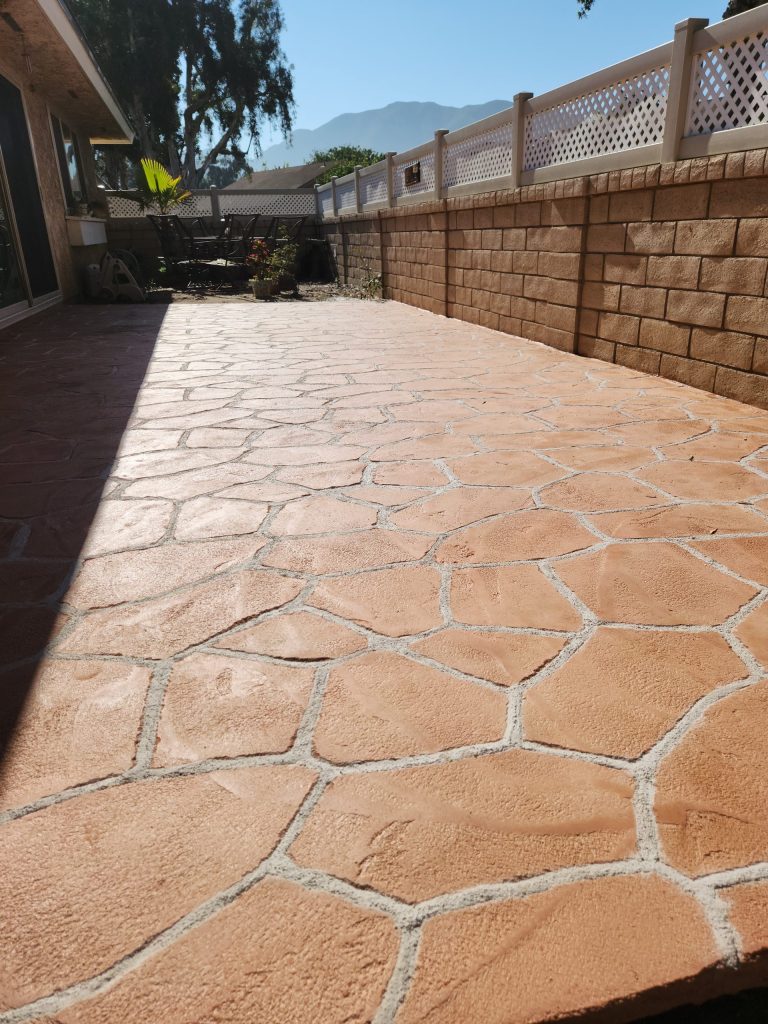Photo of a patio paver project