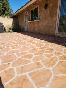 Photo of a patio paver project