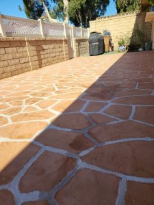 Photo of a patio paver project