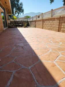 Photo of a patio paver project